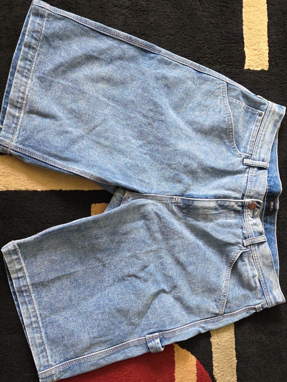 RVCA Denim Carpenter Shorts Mens 36